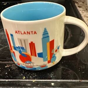 Starbucks Atlanta Mug - Blue, Red, and White